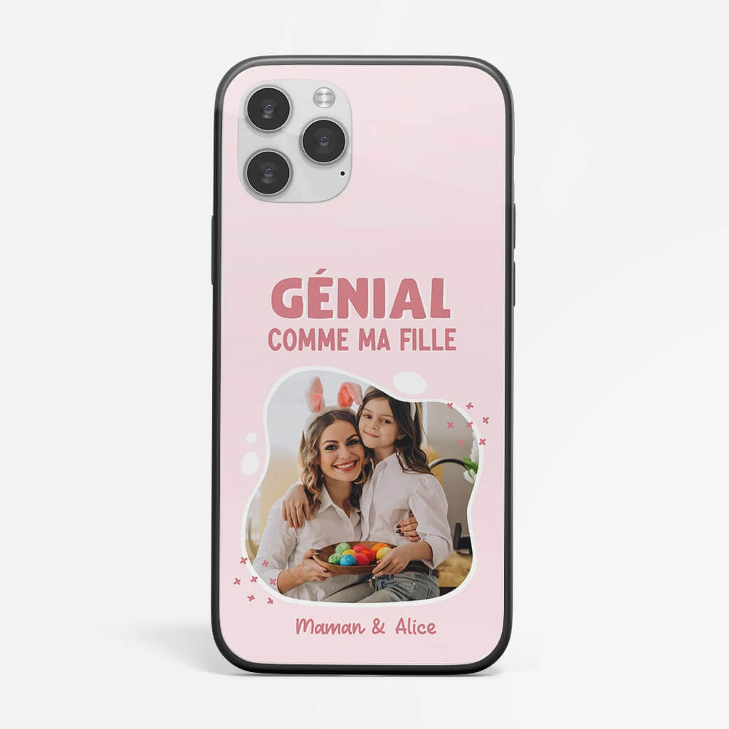 Coque De Téléphone IPhone 14 Vintage Fond Noir Génial Comme Ma Fille/Mon Fils/Mes Enfants Personnalisée 4 Coque De Téléphone IPhone 14 Vintage Fond Noir Génial Comme Ma Fille/Mon Fils/Mes Enfants Personnalisée – Image 2