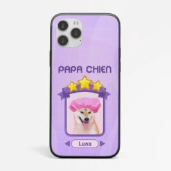 Coque De Téléphone IPhone 11 Papa Chien Jeu Vidéo Personnalisée