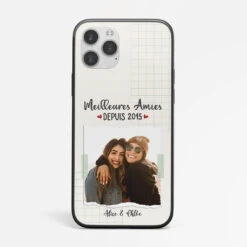 Coque De Téléphone IPhone 13 Meilleures Amies Depuis Avec Photo Personnalisée