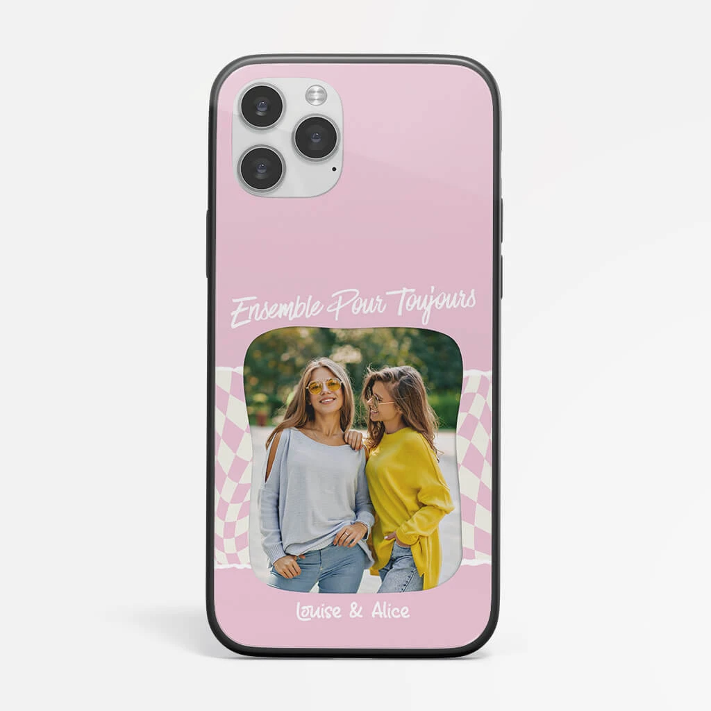 Coque De Téléphone IPhone 13 Ensemble Pour Toujours Photo Et Prénoms Personnalisée 4 Coque De Téléphone IPhone 13 Ensemble Pour Toujours Photo Et Prénoms Personnalisée – Image 2