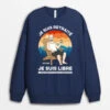 Sweatshirt Je Suis Retraité Je Suis Libre Personnalisé -Cadeau Plus 1272WFR2 sweatshirt je suis retraite je suis libre personnalise