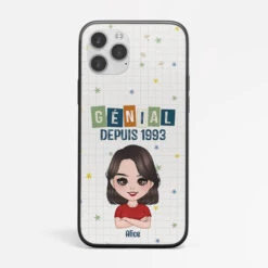 Coque De Téléphone IPhone X Géniale 1993 Personnalisée