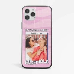 Coque De Téléphone Toujours Mieux Ensemble Personnalisée -Cadeau Plus 1275FFR2 coque de telephone toujours mieux ensemble personnalisee
