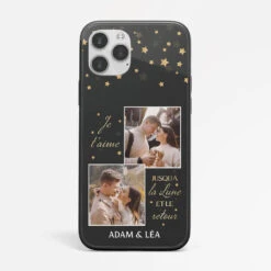 Coque De Téléphone IPhone 12 Je T'Aime Jusqu'À La Lune Et Le Retour Personnalisée
