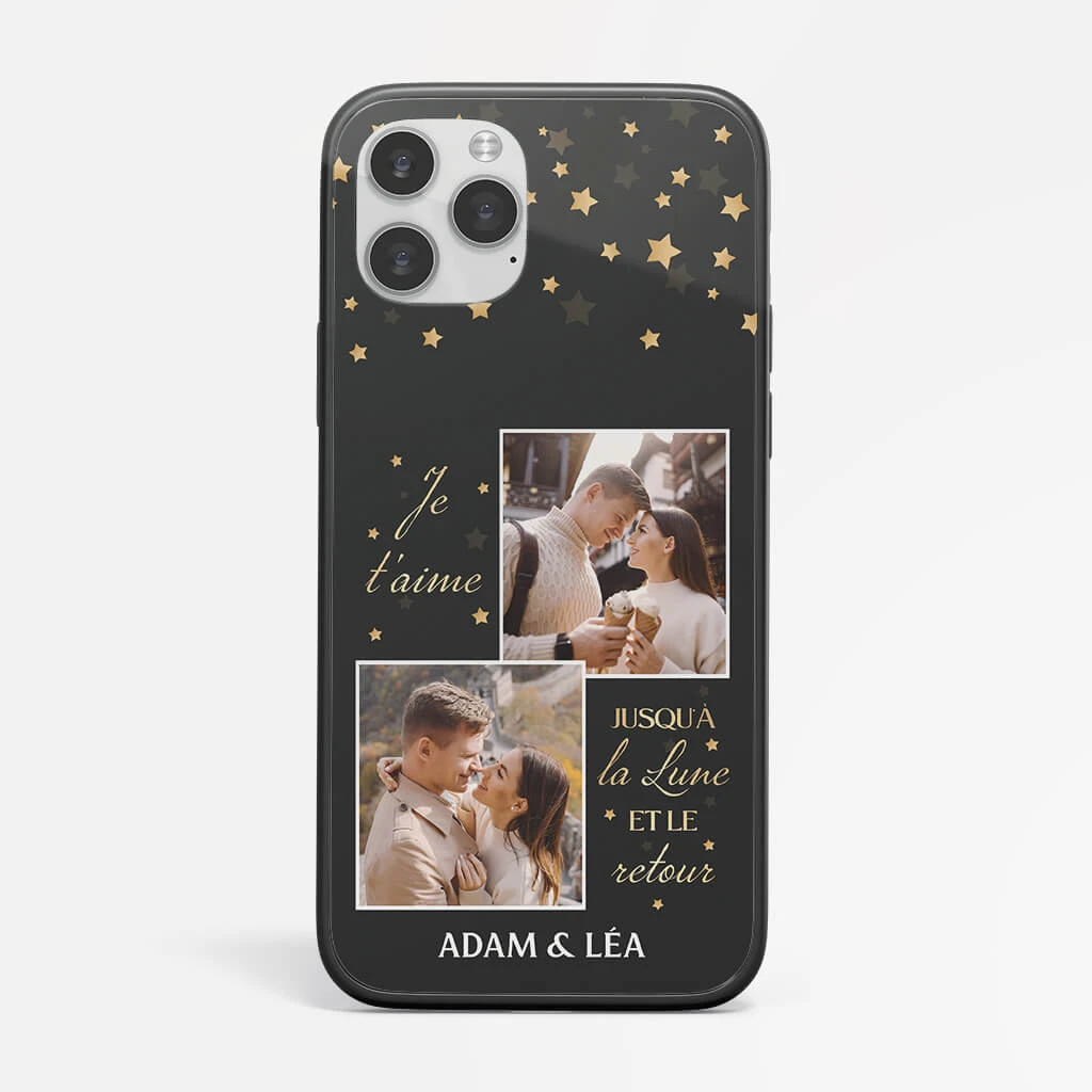 Coque De Téléphone IPhone 12 Je T'Aime Jusqu'À La Lune Et Le Retour Personnalisée 3 Coque De Téléphone IPhone 12 Je T'Aime Jusqu'À La Lune Et Le Retour Personnalisée
