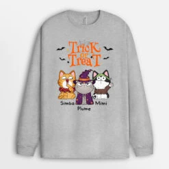 Manches Longues Des Bonbons Ou Un Sort Personnalisé -Cadeau Plus 1294NFR2 manches longues des bonbons ou un sort personnalise