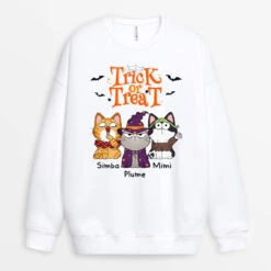 Sweatshirt Des Bonbons Ou Un Sort Personnalisé