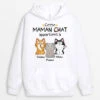Sweat à Capuche Cette Maman/Ce Papa Chat Appartient À Personnalisé -Cadeau Plus 1295HFR1 sweat a capuche cette maman ce papa chat appartient a personnalise