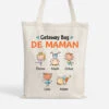 Getaway Bag De Maman - Tote Bag Maman Personnalisé -Cadeau Plus 1296BFR1 tote bag getaway bag de maman personnalise