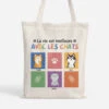 La Vie Est Meilleure Avec Les Chats - Tote Bag Animaux Chat Personnalisé 2 La Vie Est Meilleure Avec Les Chats - Tote Bag Animaux Chat Personnalisé -Cadeau Plus 1299BFR1 tote bag la vie est meilleure avec les chats personnalise