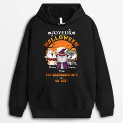 Sweat à Capuche Joyeux Halloween Des Ronronnements Ou Un Sort Personnalisé 5 Sweat à Capuche Joyeux Halloween Des Ronronnements Ou Un Sort Personnalisé -Cadeau Plus 1302HFR2 sweat a capuche joyeux halloween des ronronnements ou un sort personnalise