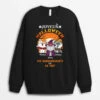 Sweatshirt Joyeux Halloween Des Ronronnements Ou Un Sort Personnalisé -Cadeau Plus 1302WFR1 sweatshirt joyeux halloween des ronronnements ou un sort personnalise