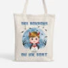 Des Bonbons Ou Un Sort - Tote Bag Enfant - Cadeau Halloween Personnalisé -Cadeau Plus 1307BFR1 tote bag des bonbons ou un sort personnalise