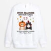 Sweatshirt Joyeux Halloween Serviteur Humain Personnalisé -Cadeau Plus 1316WFR1 sweatshirt joyeux halloween serviteur humain personnalise