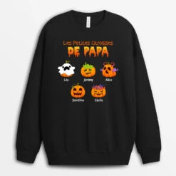 Sweatshirt La Petite Citrouille De Papa Personnalisé