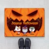 Paillasson Personnalisé Chat - Joyeux Halloween -Cadeau Plus 1325DFR1 paillasson joyeux halloween chat citrouille personnalise