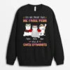 Sweatshirt Tu Ne Peux Pas Me Faire Peur J'ai 4 Chats Effrayants Personnalisé -Cadeau Plus 1336WFR1 sweatshirt tu ne peux pas me faire peur jai 4 chats effrayants personnalise