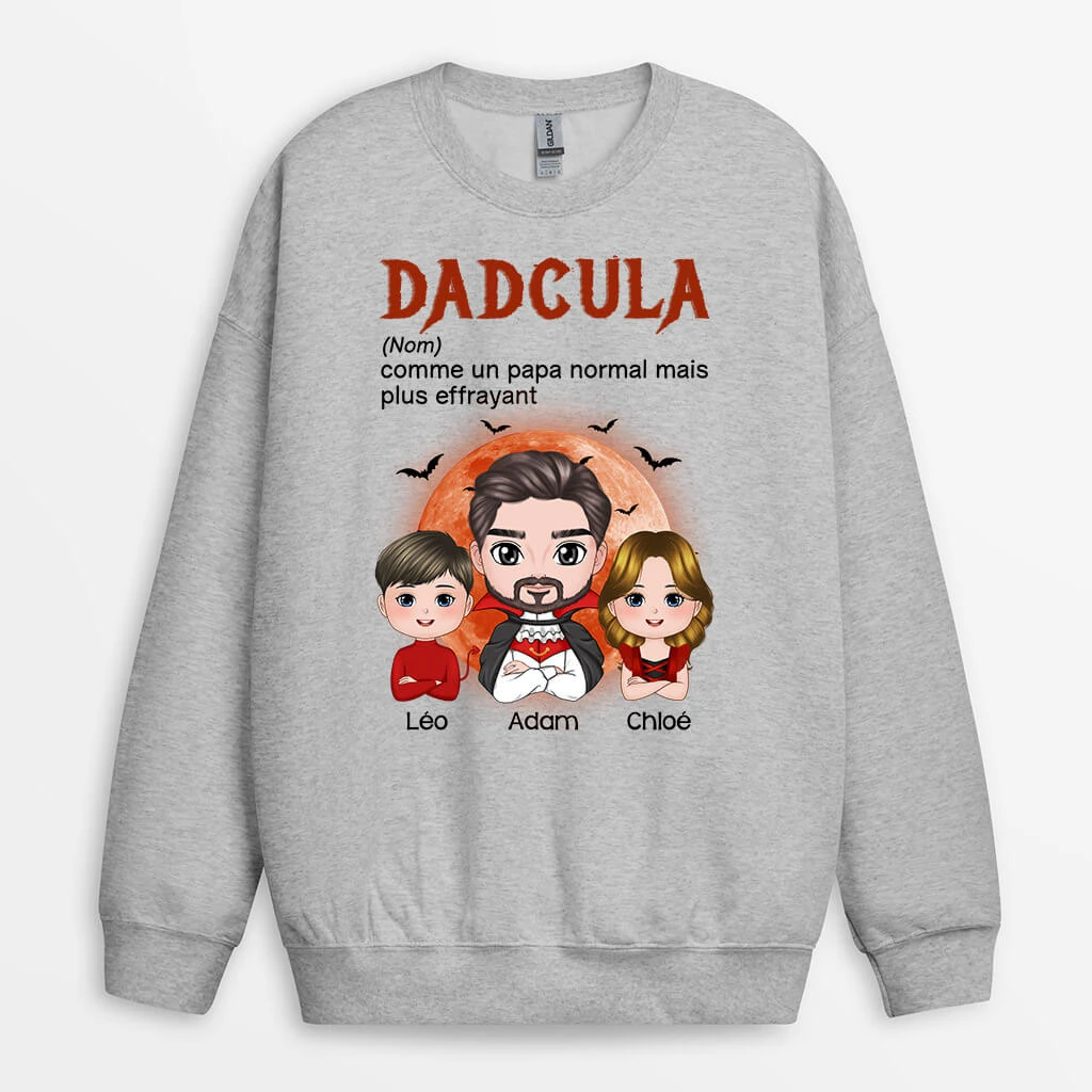 Sweatshirt Dadcula Comme Un Papa Normal Mais Plus Cool Personnalisé 4 Sweatshirt Dadcula Comme Un Papa Normal Mais Plus Cool Personnalisé – Image 2