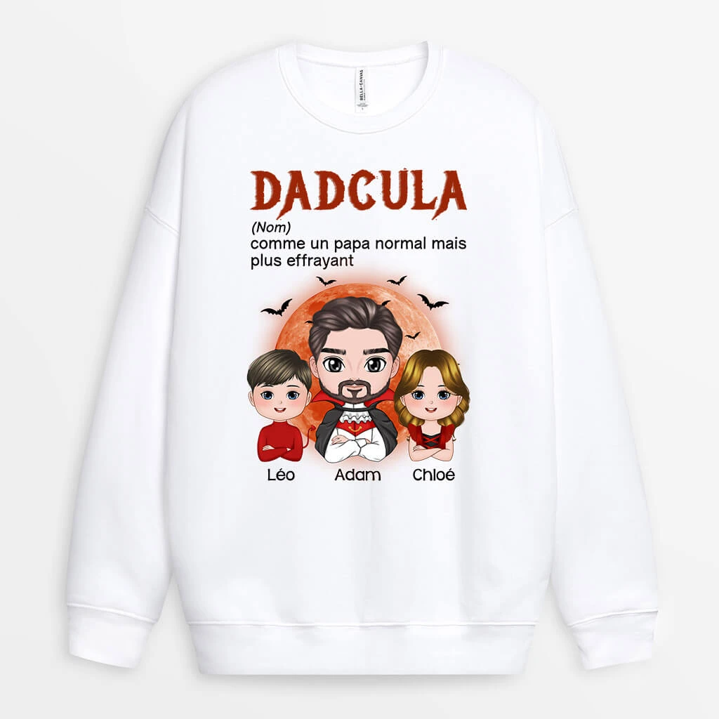 Sweatshirt Dadcula Comme Un Papa Normal Mais Plus Cool Personnalisé 3 Sweatshirt Dadcula Comme Un Papa Normal Mais Plus Cool Personnalisé
