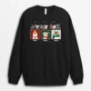 Sweatshirt Joyeux Noël Chats Personnalisé -Cadeau Plus 1358WFR1 sweatshirt joyeux noel chats personnalise