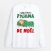 Manches Longues C'est Mon Pyjama De Noël Personnalisé -Cadeau Plus 1367NFR1 manches longues cest mon pyjama de noel personnalise