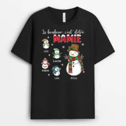 Le Bonheur C'est D'être Mamie - Tee Shirt Personnalisé Mamie