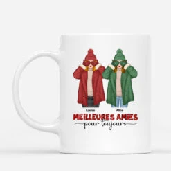Mug Meilleures Amies Pour Toujours Noël Personnalisé