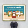 Paillasson Joyeux Noël Veuillez Vous Essuyer Les Pattes Ici Personnalisé -Cadeau Plus 1428DFR1 paillasson joyeux noel veuillez vous essuyer les pattes ici personnalise
