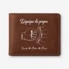 Portefeuille En Cuir Personnalisé - L'Équipe De Papa Simple -Cadeau Plus 1461JFR1 portefeuille en cuir personnalise lequipe de papa simple 1461j8m8b