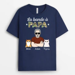 T Shirt Personnalisé Chat - La Bande À Papa Chats