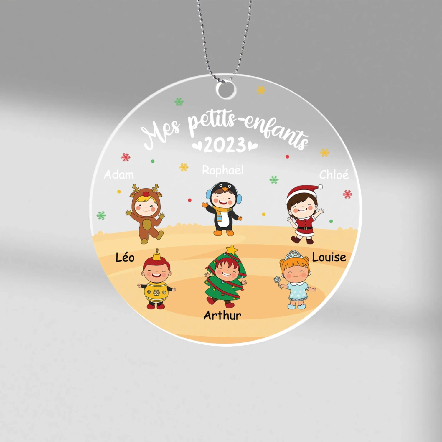 Ornement Nos Petits Enfants Personnalisé 3 Ornement Nos Petits Enfants Personnalisé