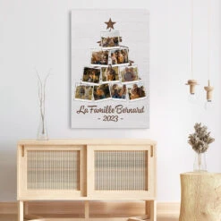 Toile Famille Dubois Sapin Noel Personnalisée -Cadeau Plus 1490CFR3 toile famille dubois sapin noel personnalisee
