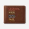 Portefeuille Cuir Personnalisé Homme - Légende Mari Papa Papy Depuis -Cadeau Plus 1503JFR1 portefeuille cuir personnalise homme legende mari papa papy depuis 1503j3m5b