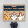 Tapis Chat Personnalisé – Veuillez Garder La Porte Fermée -Cadeau Plus 1504AFR1 t shirt papy personnalise 2