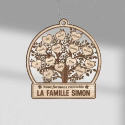 Ornement Nous Formons La Famille Simon Ensemble Personnalisé