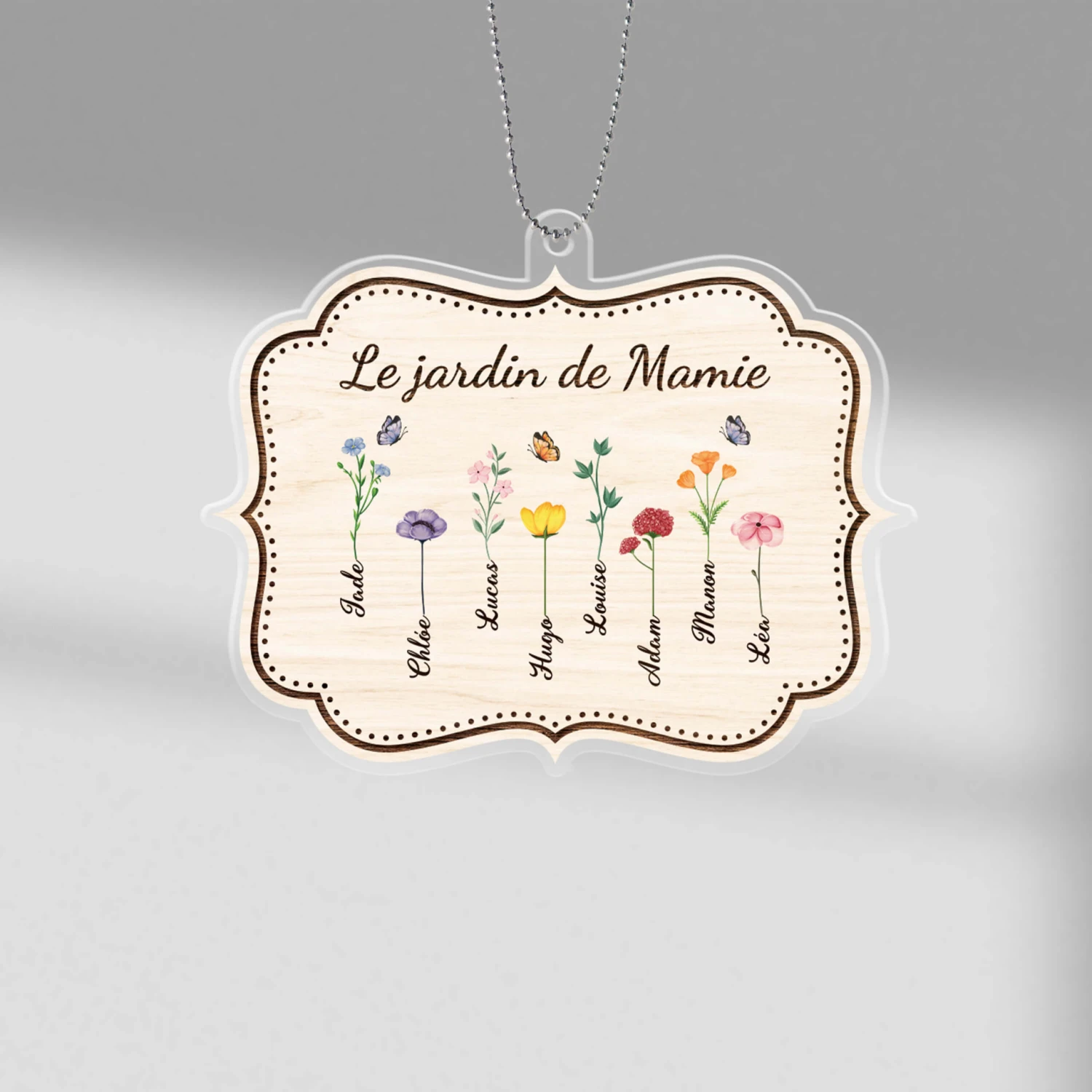 Ornement Jardin De Mamie Personnalisé 3 Ornement Jardin De Mamie Personnalisé