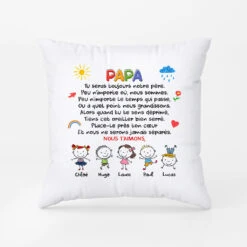 Coussin Cadeau Pour Grand-Père Doodle Personnalisé -Cadeau Plus 1600FR2 coussin cadeau pour grand mere doodle personnalise