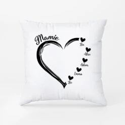 Coussin Maman Coeur Personnalisé -Cadeau Plus 1686PFR1 coussin maman coeur personnalise