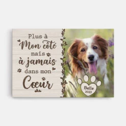 Toile Plus À Notre Côté Mais À Jamais Dans Mon Cœur Personnalisé