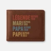 Portefeuille En Cuir Personnalisé - Légende Mari Papa Papy Depuis -Cadeau Plus 1732JFR1 portefeuille en cuir personnalise legende mari papa papy depuis 1732jkh5b