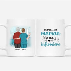 Mug La Meilleure Maman Élève Une Infirmière Personnalisé