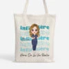 Infirmière Héros De La Vie Réelle - Tote Bag Infirmiere Personnalisé Pour Femme -Cadeau Plus 1844BFR1 tote bag infirmiere heros de la vie reelle personnalise