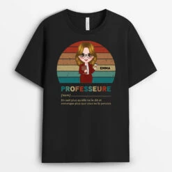 Professeur Vintage - Cadeau Maitresse T-shirt Personnalisé