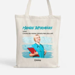 Maman Infirmière Comme Maman Normale Mais Plus Cool - Tote Bag Personnalisé Pour Infirmière