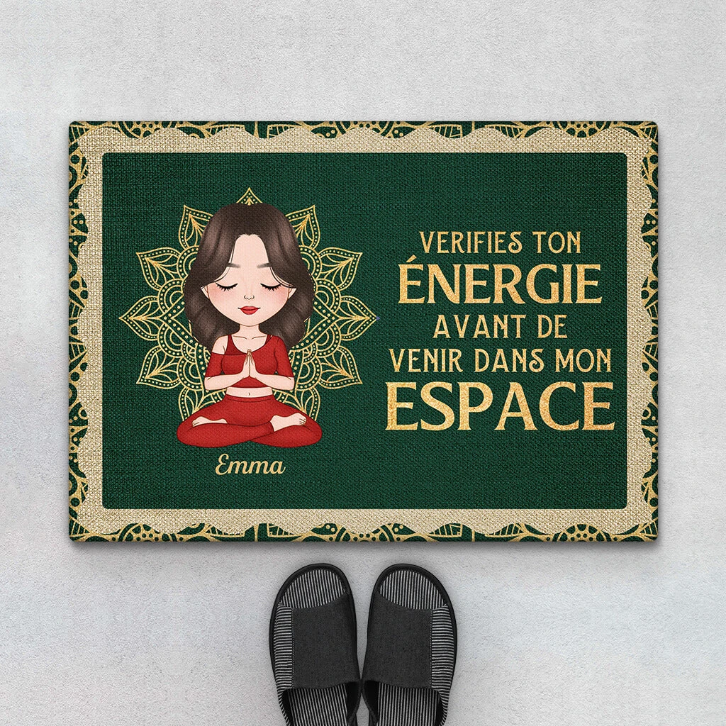 Paillasson Vérifiez Votre Niveau D'Énergie Avant De Venir Dans Mon Espace Personnalisé 3 Paillasson Vérifiez Votre Niveau D'Énergie Avant De Venir Dans Mon Espace Personnalisé