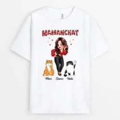 T-shirt Maman Chat Stylée Personnalisé