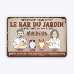 Plaque Personnalisée Chat – Bons Amis, Chaos Et Ronrons