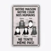 Plaque Métallique Personnalisable – Ma Maison, Mon Chat, Mes Humains -Cadeau Plus 1990EFR1 plaque en metal ma maison ma cour mes humains chat personnalisee