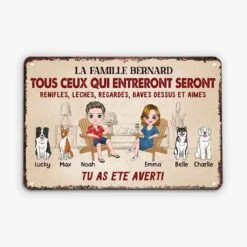 Plaque Chien Personnalisé – Tu As été Averti !
