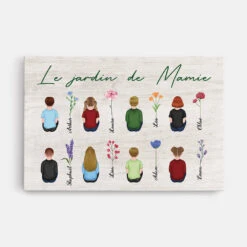 Toile Le Jardin De Maman/Mamie Personnalisée